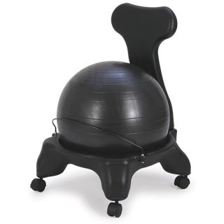 Sivan Black Plastic Wheeled Health And Fitness Balance Fit Chair