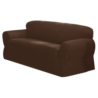 Canvas 1 pc. Loveseat Slipcover, Chocolate (Brown)