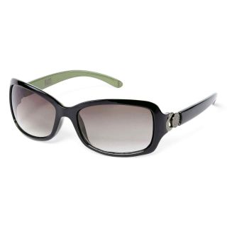 Nine & Co 9 & Co. Rectangular Sunglasses, Black, Womens