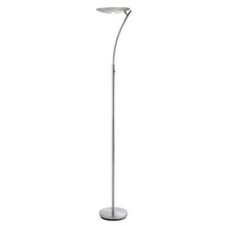 Adesso Aurora 72 in. H Satin Steel LED Torchiere DISCONTINUED 3394 22