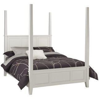 Home Styles Naples Queen Poster Bed White Size Queen