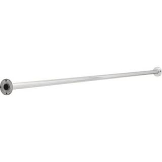 Delta 1 in. x 6 ft. Shower Rod with Brackets in Bright Stainless Steel 42206 ST
