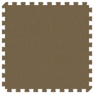 Groovy Mats Brown and Tan Reversible 24 in. x 24 in. Extra Thick Comfortable Mat (100 sq.ft. / Case) GYCETMBN