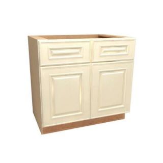 Home Decorators Collection Assembled 36x34.5x21 in. Vanity Sink Base Cabinet in Holden Bronze Glaze VSB3621 HBG