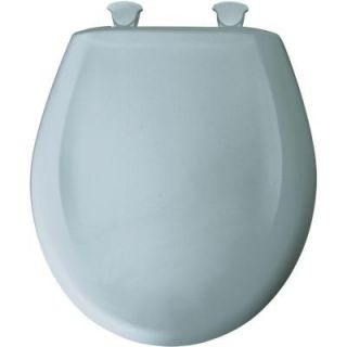 BEMIS Slow Close STA TITE Round Closed Front Toilet Seat in Heron Blue 200SLOWT 344