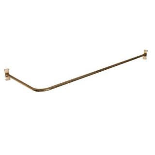 Barclay Products 66 in. x 48 in. Corner Shower Rod in Polished Brass 4123 66 PB