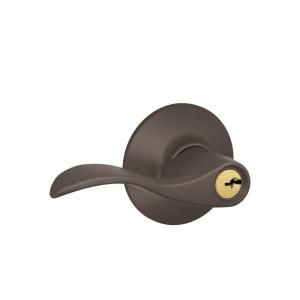 Schlage Accent Oil Rubbed Bronze Keyed Entry Lever F51 ACC 613