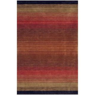 BASHIAN Contempo Collection Multi Ombre Red 5 ft. x 7 ft. 6 in. Area Rug S176 RED 5X8 ALM195