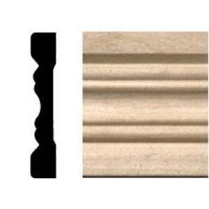 House of Fara 3/8 in. x 2 1/4 in. x 7 ft. Hardwood Fluted Casing/Chair Rail Moulding 615