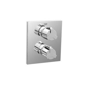 GROHE Allure 2 Handle Grohtherm Thermostatic Valve Trim Kit in Starlight Chrome (Valve Not Included) 19 304 000