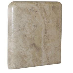 U.S. Ceramic Tile Fresno 3 in. x 3 in. Ocre Ceramic Bullnose Corner Wall Tile DISCONTINUED LWFR487 SN4339