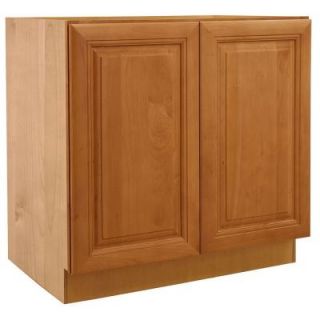 Home Decorators Collection Assembled 24x34.5x24 in. Base Cabinet with Double Full Height Doors in Laguna Cinnamon B24FH LCN