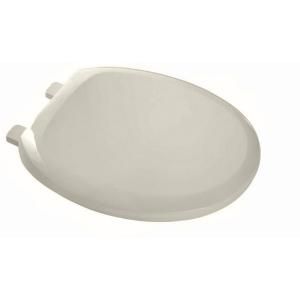 American Standard EverClean Round Closed Front Toilet Seat in Linen 5282.011.222