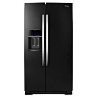 Whirlpool Gold 24.5 cu. ft. Side by Side Refrigerator in Black Ice, Counter Depth WRS965CIAE