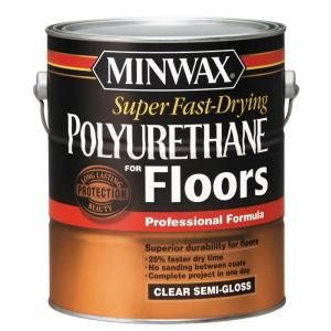 Minwax Super Fast Drying 1 gal. Polyurethane For Floors Semi Gloss 13021