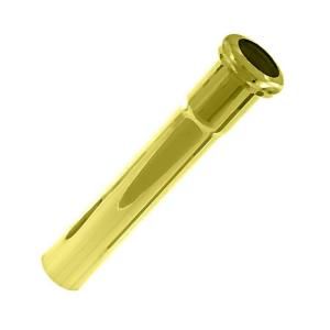 Westbrass 1 1/4 in. OD x 8 in. Slip Joint Extension Tube in Polished Brass WBD420 01