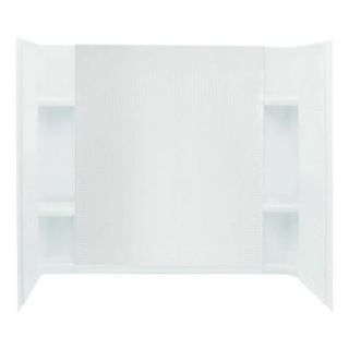 Sterling Plumbing Accord 32 in. x 60 in. x 55 1/4 in. Three Piece Direct to Stud Shower Wall Set in White 71154100 0