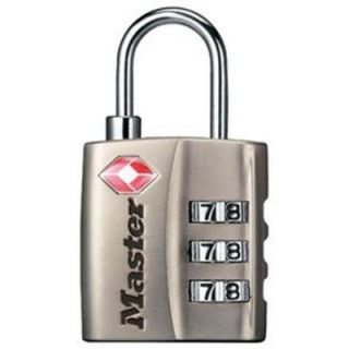 Master Lock TSA Accepted Nickel Set Your Own Combination Luggage Padlock 4680DNKLHC