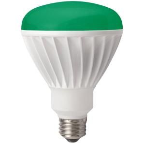 TCP 85W Equivalent Green BR30 Dimmable LED Flood Light Bulb LED14E26BR30GR