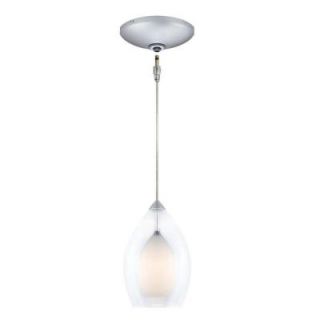 JESCO Lighting Low Voltage Quick Adapt 4.375 in. x 105.25 in. White Pendant and Canopy Kit KIT QAP218 WH A