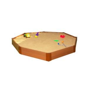 Frame It All Two Inch Series 10 ft. x 10 ft. x 11 in. Composite Octagon Sandbox Kit 300001238