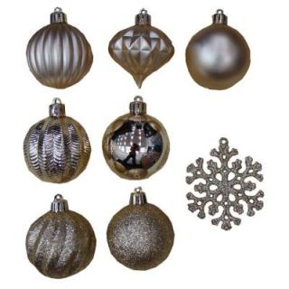 Home Accents Holiday 2 in. Shatproof Gold Christmas Ornaments (101 Pack) TSS 31211B