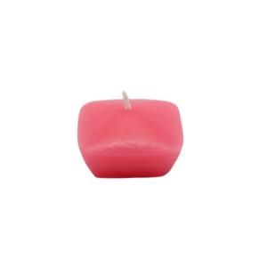 Zest Candle 1.75 in. Hot Pink Square Floating Candles (12 Box) CFZ 120