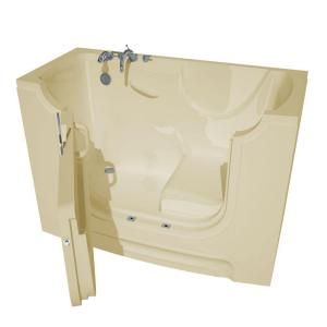 Universal Tubs 5 ft. x 30 in. Wheelchair Accessible Left Drain Walk In Soaking Tub in Biscuit HD3060WCALBS