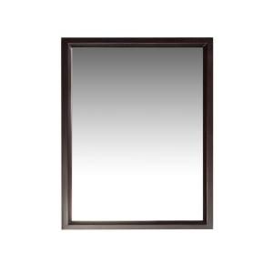 Simpli Home Urban Loft 30 in. x 22 in. Framed Wall Mirror in Dark Espresso Brown NL URBAN M 3A