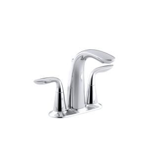 KOHLER Refinia 4 in. Centerset bathroom sink faucet in Polished Chrome K 5316 4 CP