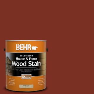 BEHR 1 gal. #SC 330 Redwood Solid Color House and Fence Wood Stain 03001