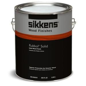Sikkens 1 gal. White Solid Rubbol Exterior Wood Finish SIK710 100 01