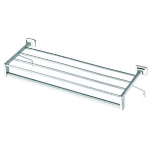 MOEN 24 in. Hotel Shelf with Towel Bar and Support Brackets in Chrome R5519