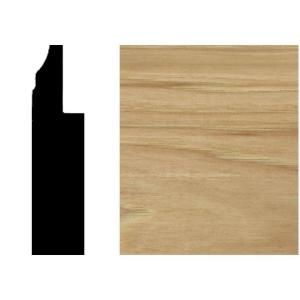 House of Fara 3/4 in. x 3 in. x 8 ft. Hickory Wainscot Base W375H