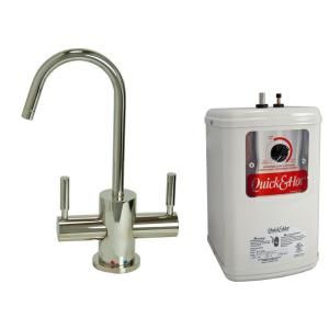 2 Handle Hot and Cold Water Dispenser Faucet with Heating Tank in Polished Nickel I7235 PN