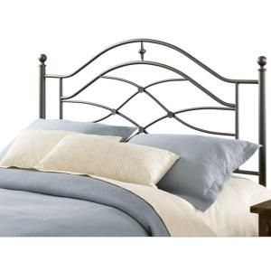 Hillsdale Furniture Cole Black Twinkle King Size Headboard with Rails 1601HKR