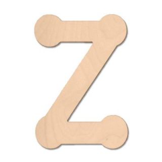 Design Craft MIllworks 8 in. Baltic Birch Bubble Wood Letter (Z) 47061