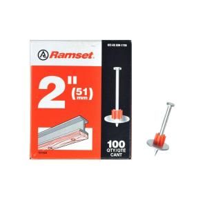 Ramset 2 in. Drive Pins with Washers (100 Pack) 00806