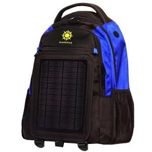 SOLARBAK SolarGoPack 12k mAh Battery 5 Watt Size Solar Panel Charger Royal Blue and Black Solar Backpack SGP_12_Blue