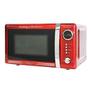 Nostalgia Electrics Retro Series 0.7 cu. ft. Countertop Microwave Oven in Red RMO770RED