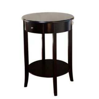 MegaHome Espresso Round End Table H 125