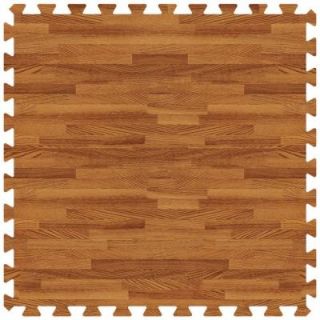 Groovy Mats Dark Oak 24 in. x 24 in. Comfortable Wood Grain Mat (100 sq.ft. / Case) GYCWGMDO