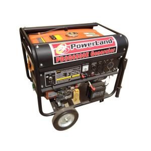 Powerland 6,500 Watt 16 HP Tri Fuel Gasoline, LPG and NG Generator with Electric Start PD3G6500E