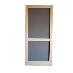Screen Tight Woodcraft 36 in. Wood Unfinished Reversible Hinged Screen Door WCRA36