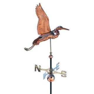 Whitehall Products Polished 48 In. Heron Copper Weathervane 45035