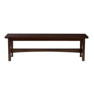 Home Decorators Collection Artisan Macintosh Oak 60 in. W Dining Bench 1038200970