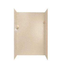 Swanstone 34 in. x 48 in. x 72 in. 3 Piece Easy Up Adhesive Shower Wall Kit in Bermuda Sand SK 344872 040