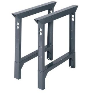 Edsal 33 in. H x 2 in. W x 36 in. D Adjustable Height Work Bench Legs ABL36