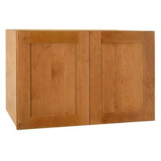 Home Decorators Collection Assembled 30x12x24 in. Wall Double Door Cabinet in Hargrove Cinnamon W302412 HCN