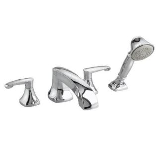 American Standard Copeland 2 Handle Deck Mount Roman Tub Faucet with Hand Shower in Polished Chrome 7005.901.002
